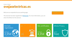 Desktop Screenshot of ovejaselectricas.es